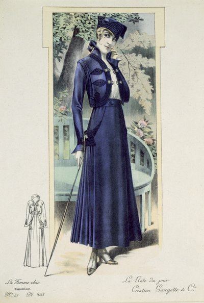 A Fashionable French Lady by French School